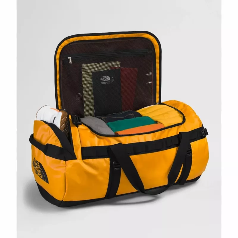 Bolsa de viaje The North Face Base Camp Duffel L 95 L poliéster negro, amarillo