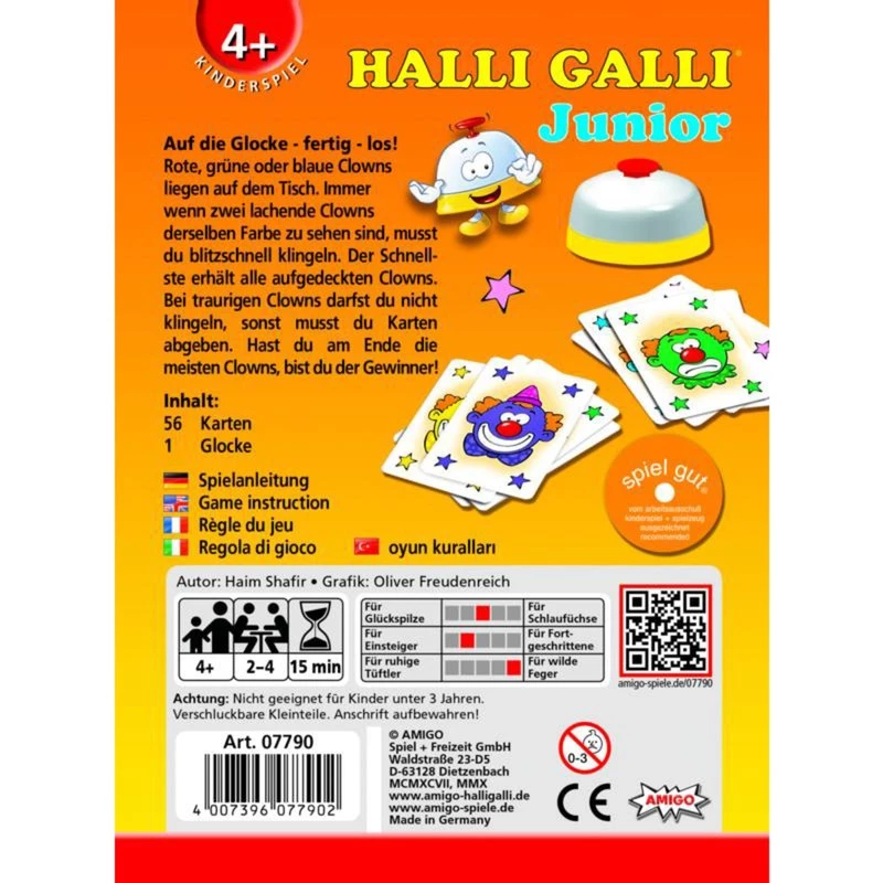 Halli Galli Junior, juego de cartas