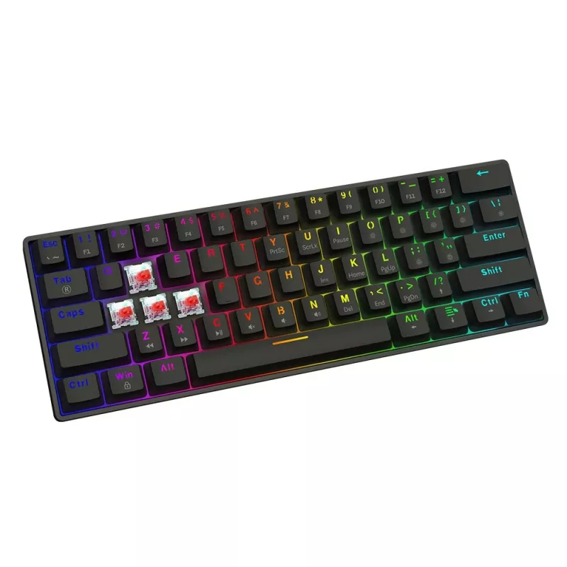 Teclado mecánico SAVIO BLACKOUT X2 OUTEMU Red, Hot Swap