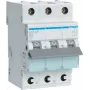 Hager MCS325. Corriente nominal: 25 A, frecuencia de entrada AC: 50/60 Hz. Tipo: curva de disparo C, cantidad de módulos (máx.): 3 módulo(s). Ancho: 52,5 mm, profundidad: 70 mm, altura: 83,4 mm (MCS325)