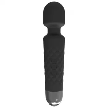 Masajeador de clítoris Erolab Wand-M negro — recargable, sumergible