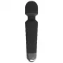 Masajeador de clítoris Erolab Wand-M negro — recargable, sumergible