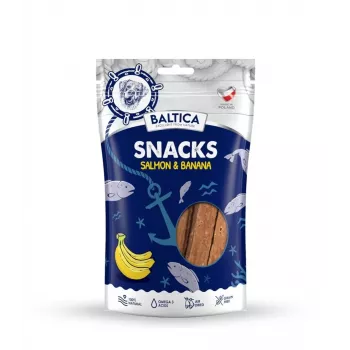 BALTICA Snacks Salmón con plátano – premios para perros – 80 g