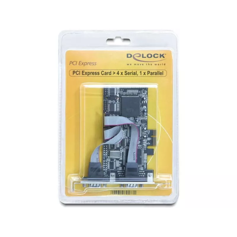 Tarjeta PCI Express DeLOCK 89177 4 x serie 1 x paralelo