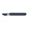 Hub USB Port Designs 900121 USB 3.2 Gen 1 Type-A 5000 Mbit/s negro