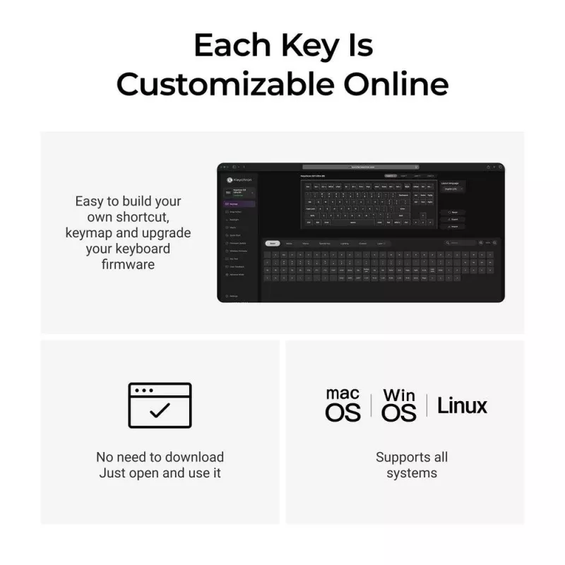 Teclado inalámbrico Q3 ULTRA/negro Q3U-M3 Keychron