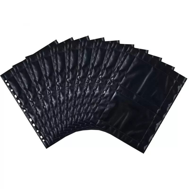 Fundas para fotos HERMA Fotophan 10x15 cm Horizontal negro 10 uds.