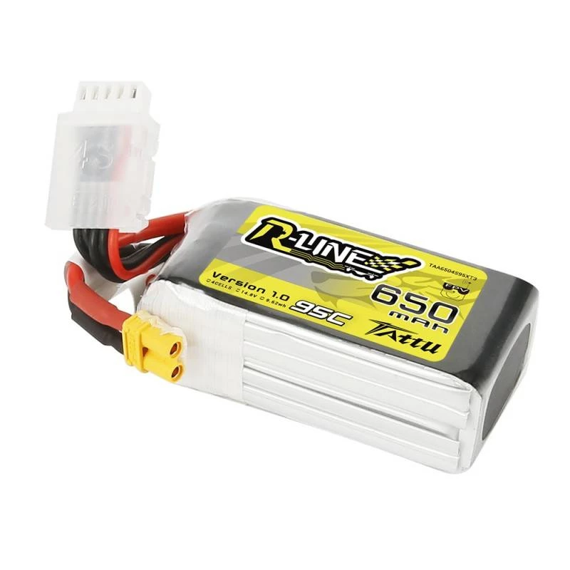 Batería Tattu R-Line 650mAh 14,8V 95C 4S1P XT30