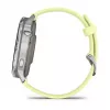 Garmin Venu 4 45 mm 010-03014-02 reloj inteligente, plata con correa de silicona color limón