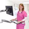 Brazo de teclado para montaje en pared Ergotron LX Sit-Stand