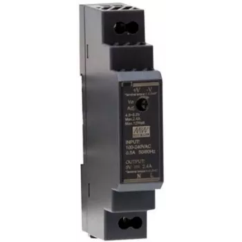 Meanwell MW HDR-15-24 – Fuente de alimentación conmutada para carril DIN 15,2 W 24 V 0,63 A