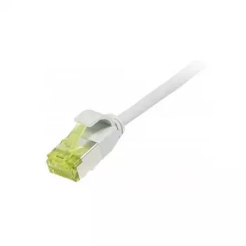 Cable de red RJ45, CAT6A 500 MHz, 0,15 m, gris, U/FTP, cable redondo Slimline d=3,8 mm, TPE/LSZH (Superflex), AWG32, con cable Cat.7, Synergy 21 (S217300V3)