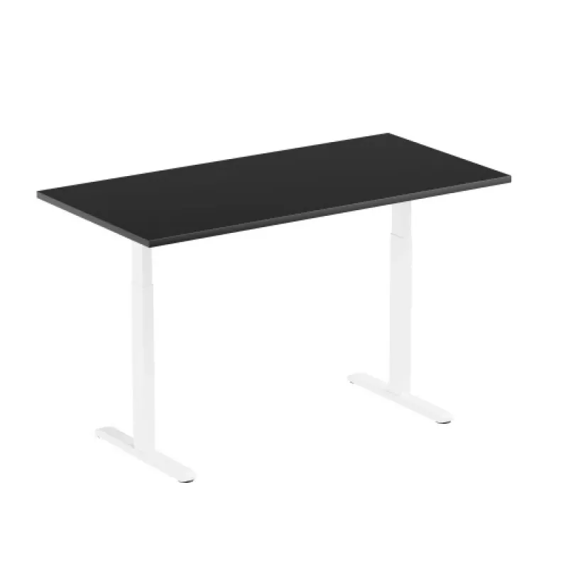Mesa regulable en altura Up Up Bjorn Blanco, tablero M Negro