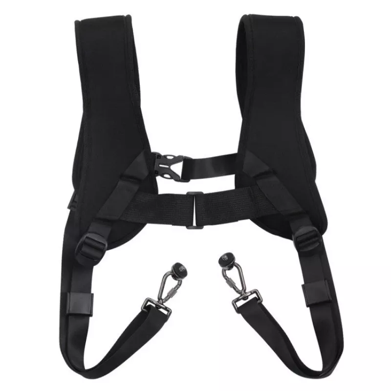 Correa de doble hombro Puluz PU6002 correas ajustables para cámaras, soporte portátil de pecho y espalda