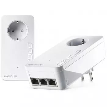 devolo Magic 2 LAN triple Powerline Starter Kit Powerline hasta 2.400 Mbit/s, 3x Gigabit LAN (por unidad)