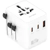 Adaptador de viaje 20W GaN Nomad 2xUSB-C + 1xA