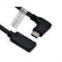ROLINE 11.04.5496-10 - 2 m - USB Type-C - USB Type-C - macho - hembra - en ángulo (11.04.5496)