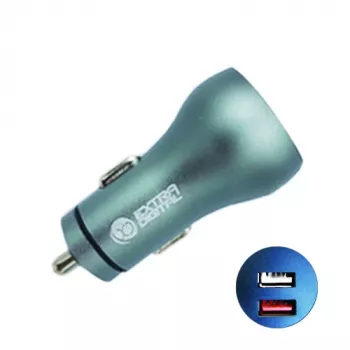 Cargador USB 2.0 + USB 3.0: 12V-24V, 30W, QC3.0