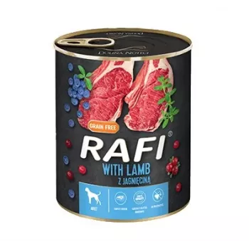 Dolina Noteci Rafi Comida húmeda para perros con cordero - 800g