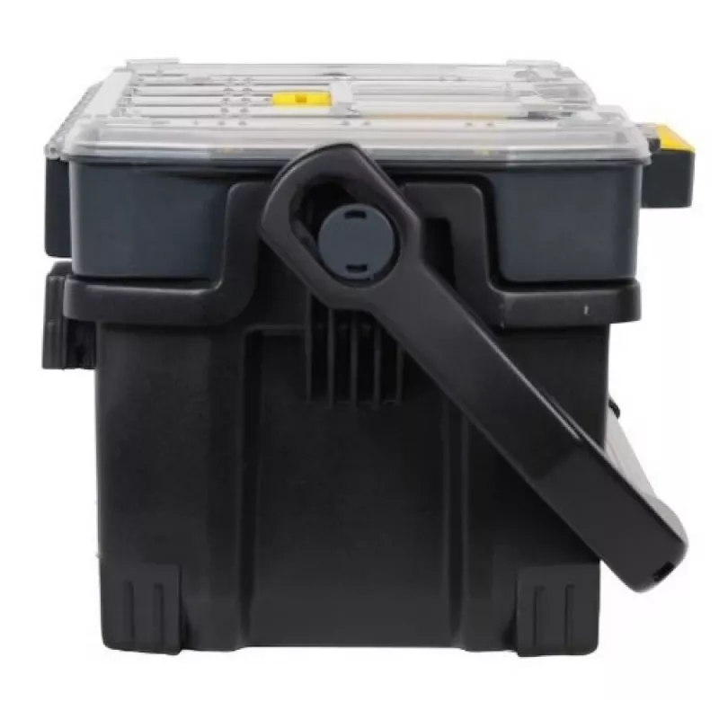 Caja de herramientas/pequeñas piezas Stanley 1-97-514 negra, transparente