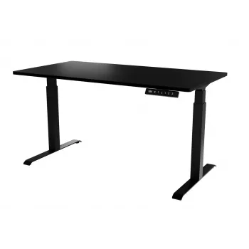Escritorio con regulación eléctrica de altura MOON LONG 150x80x72-120 negro