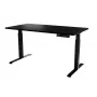 Escritorio con regulación eléctrica de altura MOON LONG 150x80x72-120 negro