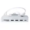 Dock para portátil / replicador de puertos Satechi ST-UCICHS USB 3.2 Gen 1 Type-C, puertos USB-A, SD/MicroSD, plata