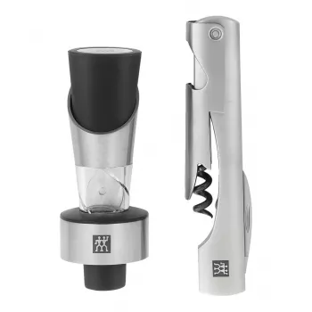 Set de herramientas de vino ZWILLING Sommelier — estuche rectangular 100×190×42 mm, 2 uds.