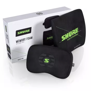 Set de cojines de espuma viscoelástica noblechairs Shure Edition GAGC-343 — cojín lumbar y cervical