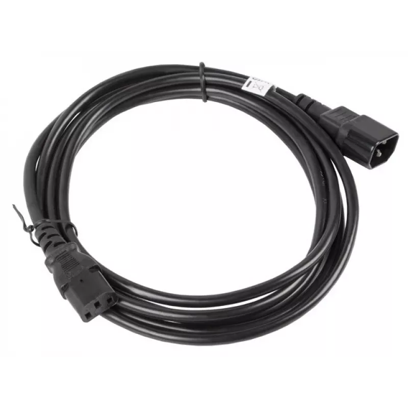 Cable de alimentación Lanberg CA-C13E-11CC-0030-BK negro 3 m conector C13 conector C14 (CA-C13E-11CC-0030-BK)