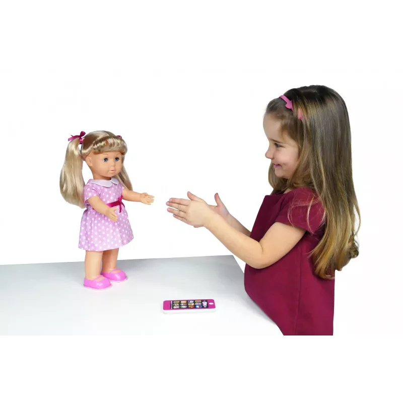 Muñeca Artyk Natalia camina con smartphone 41 cm – muñeca andadora Artyk 41 cm con accesorios