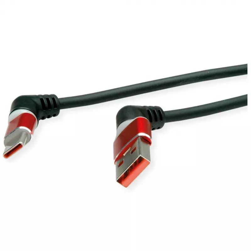 ROLINE Cable USB2.0 giratorio 360° A-C macho/macho 2m - Cable - Digital/Datos (11.02.8346)