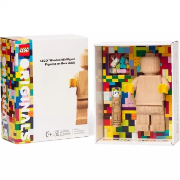 LEGO Minifigura de madera, decoración de madera