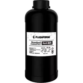 Resina para impresora 3D Flashforge UV/LCD Standard negra 1 L, longitud de onda de curado 405 nm
