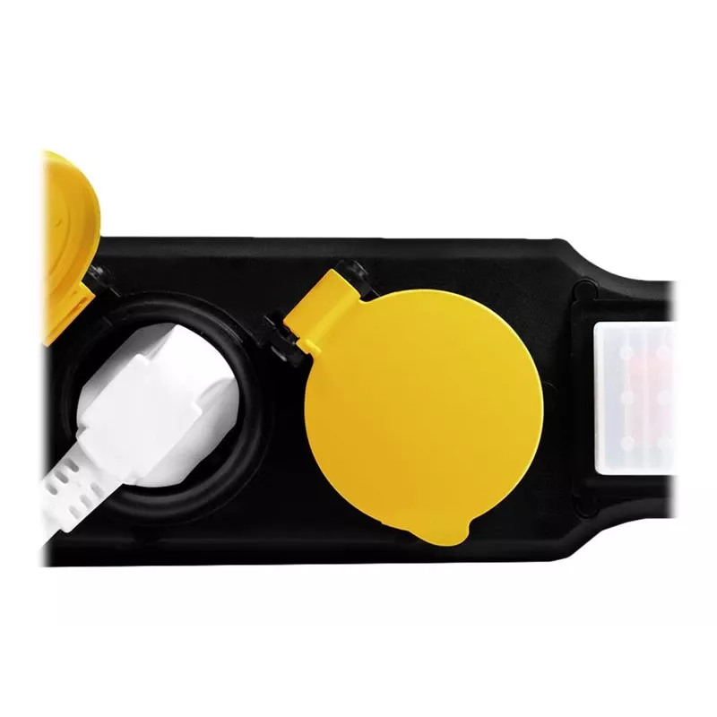 Regleta de alimentación LogiLink LPS256 1.5m 6 tomas AC exterior negro amarillo