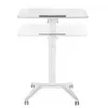 Mesa móvil para portátil MACLEAN MC-453W con regulación neumática de altura, altura máx. 109 cm