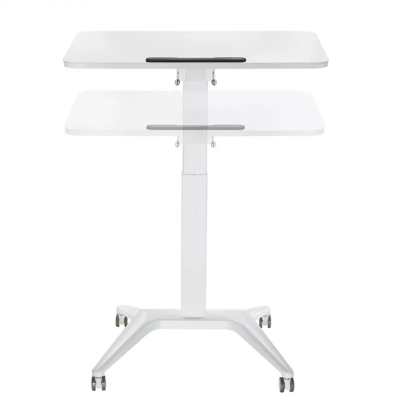 Mesa móvil para portátil MACLEAN MC-453W con regulación neumática de altura, altura máx. 109 cm