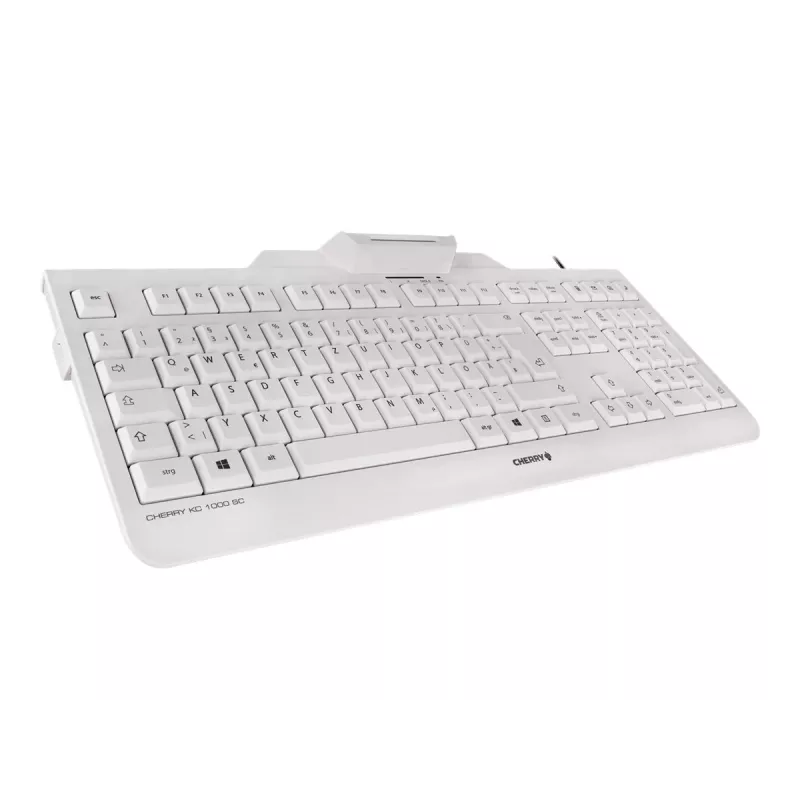 CHERRY KC 1000 SC Teclado con cable para tarjetas inteligentes gris claro USB QWERTY UK
