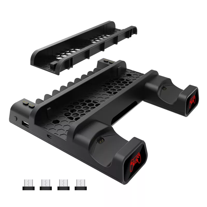 Almohadilla térmica White Shark PS4-19076 Cutman con 2 estaciones de carga para mando