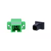 Adaptador Extralink SC/APC monomodo simplex verde