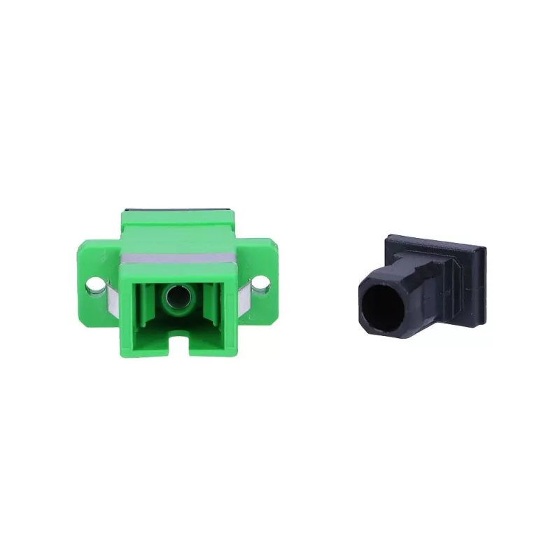 Adaptador Extralink SC/APC monomodo simplex verde
