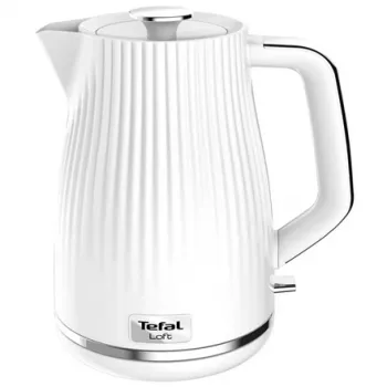 Hervidor eléctrico Tefal KO250130 — capacidad de 1,7 L, 2400 W, blanco