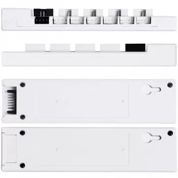 Hub USB y PWM Lian Li EDGE HUB EG-HUB01W — 4× USB, 6× PWM, Blanco