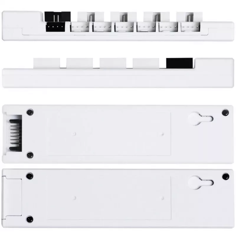 Hub USB y PWM Lian Li EDGE HUB EG-HUB01W — 4× USB, 6× PWM, Blanco