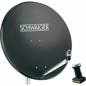 Schwaiger sistema de satélite sin receptor número de usuarios: 4 (SPI991.1SET)