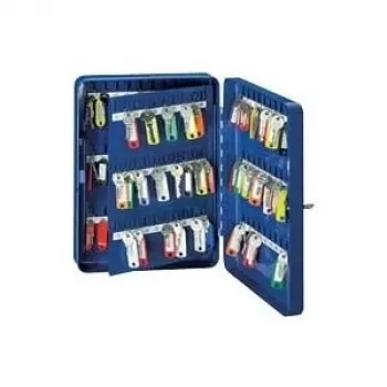 Caja de llaves WEDO 10260803X con 110 ganchos — caja metálica para llaves para organizar llaves