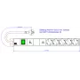 Bachmann 19 1HE 5xCEE7/3 800.39351x interruptor 1xGVS-Plus 2 0m CEE7/7