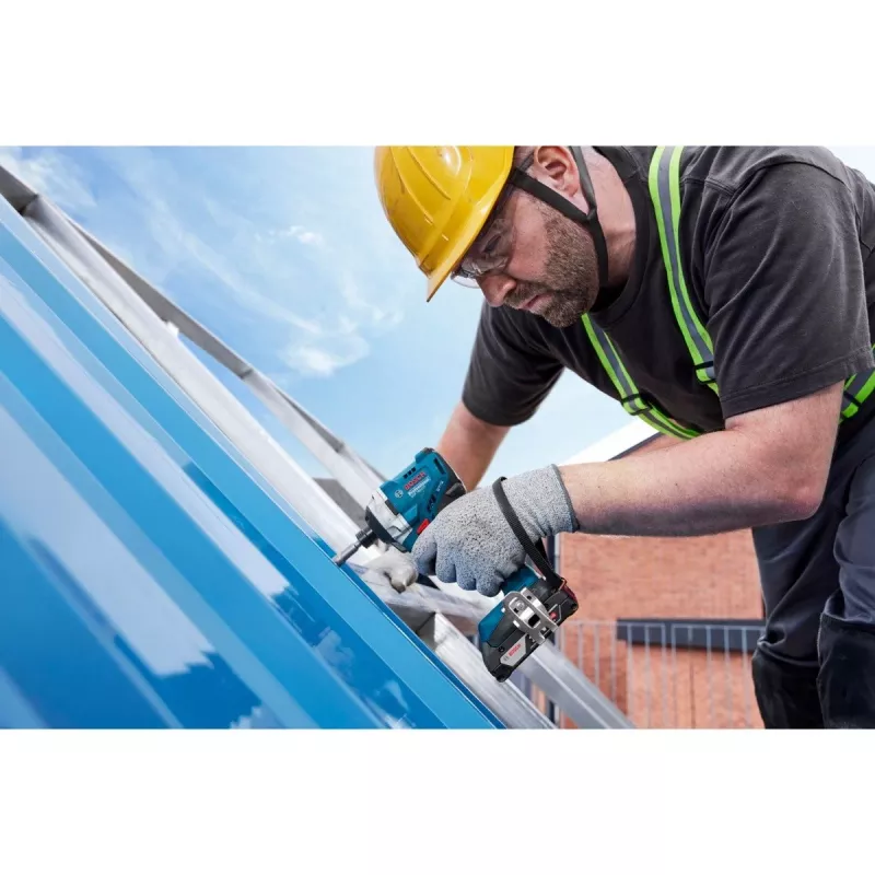 Atornillador de impacto a batería Bosch GDR 18V-215 con 2 baterías de 4,0 Ah