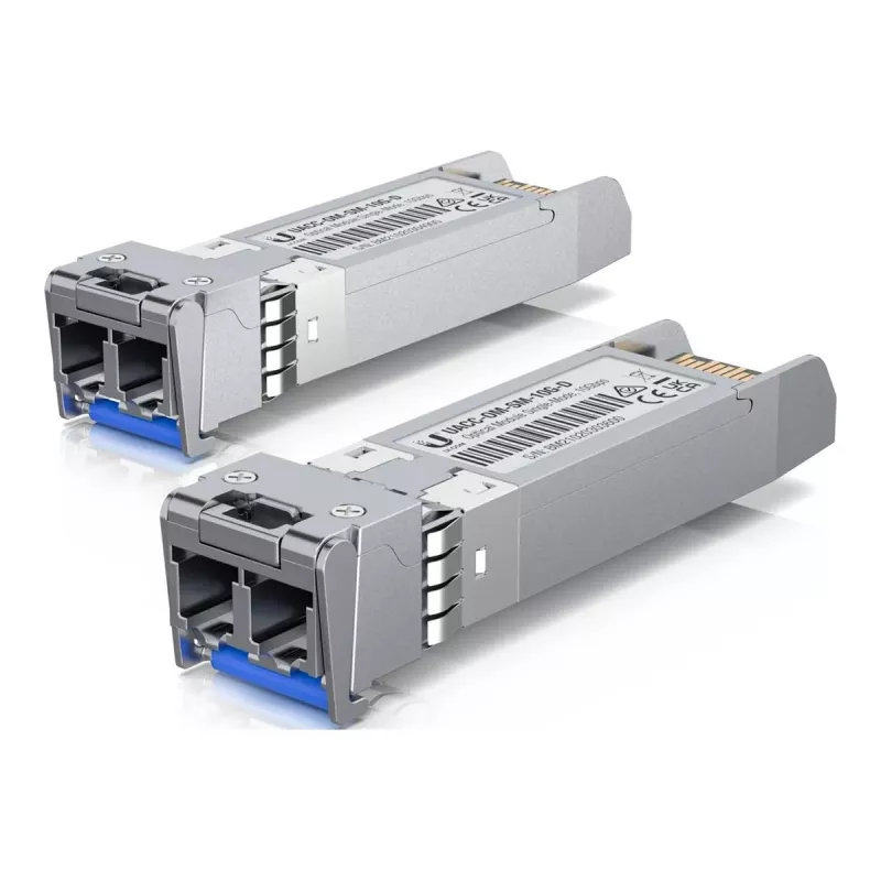 Transceptor de fibra óptica SFP+ Ubiquiti UACC-OM-SM-10G-D-2 10 Gbps 1310 nm LC Monomodo 10 km (pack de 2)