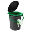GreenBlue GB320BG inodoro portátil de camping tipo cubo, negro/verde